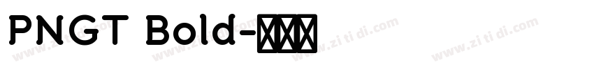 PNGT Bold字体转换